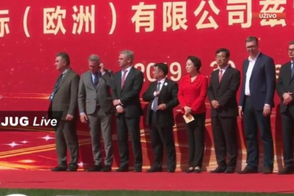 VUČIĆ POSTAVIO KAMEN TEMELJAC NOVE FABRIKE: Linlong najveća i najznačajnija investicija u Vojvodini