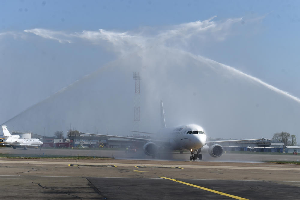 Avion Air France na Aerodromu Nikola Tesla  