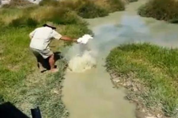 UZEO JE MRTVU KOKOŠKU I KRENUO DA UDARA SA NJOM PO PLIĆAKU: Onda je MONSTRUM izašao iz VODE! (VIDEO)