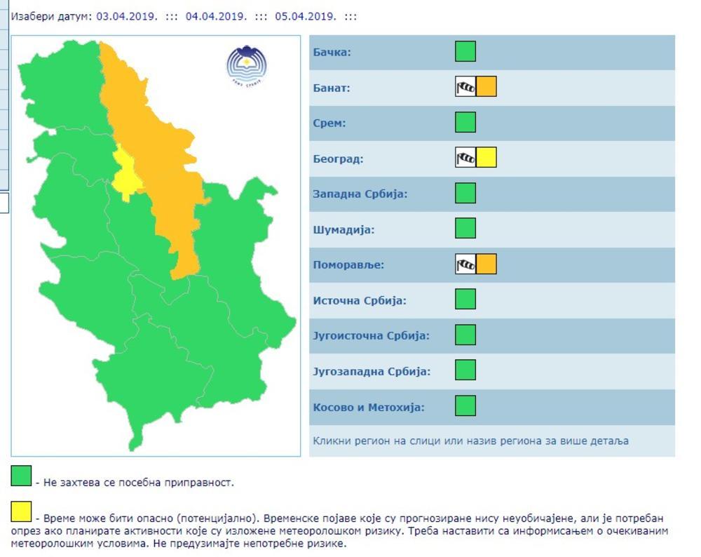 Vreme može biti opasno! 