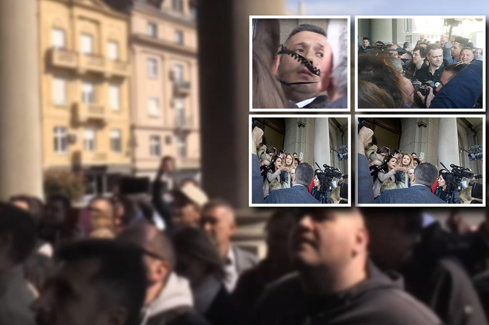 OBRADOVIĆ POKUŠAO NASILNO DA UĐE U SKUPŠTINU GRADA! Zaposlene žene mu se suprotstavile i vikale: BOŠKO, FAŠISTO!