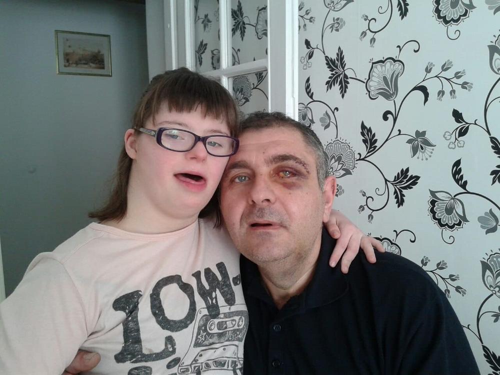 Lea (14) sa tatom Goranom       