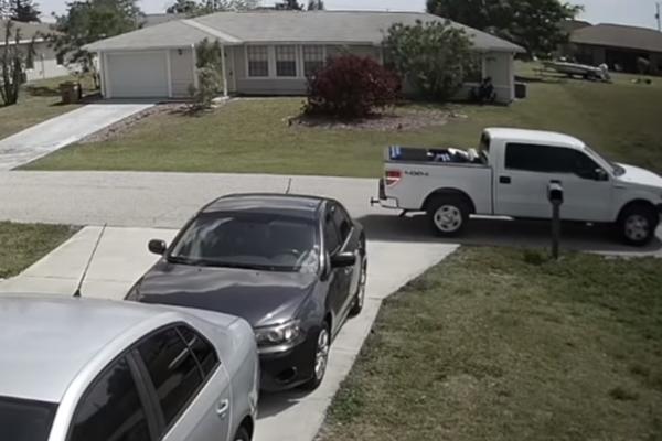 PREKO KAMERE JE UGLEDALA NEŠTO ČUDNO U SVOM DVORIŠTU: Uspela je brzo da reaguje i spreči užas! (VIDEO)