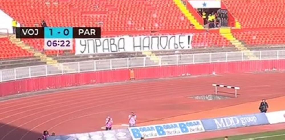 Lale bojkotuju meč, ali su razvile transparent protiv Uprave  