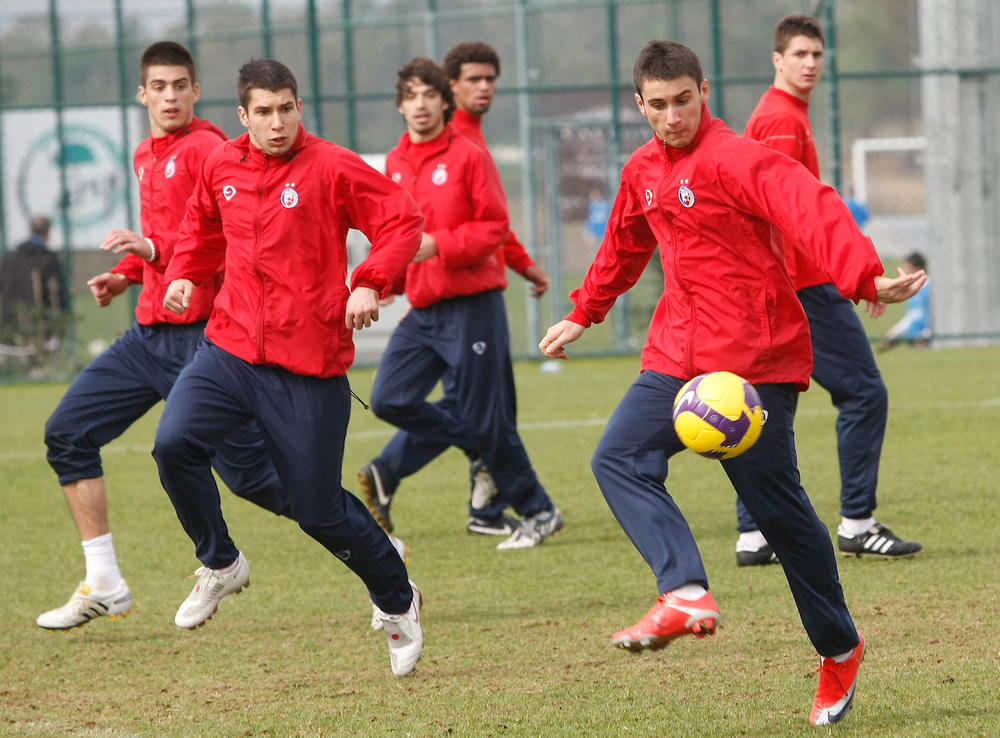 Miloš Reljić na jednom od treninga dok je bio u Zvezdi