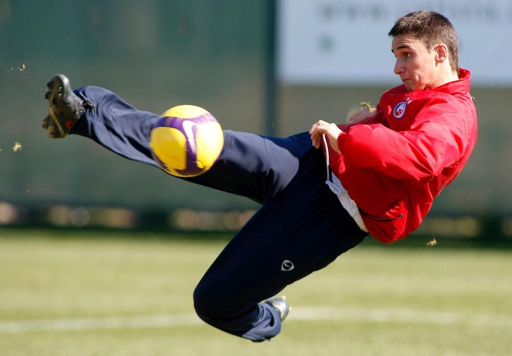 Miloš Reljić u vreme kada je igrao za Crvenu zvezdu