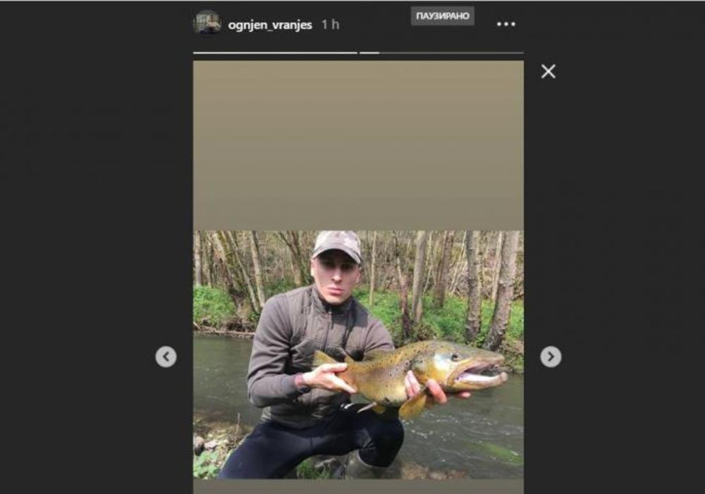 Ognjen Vranješ na pecanju