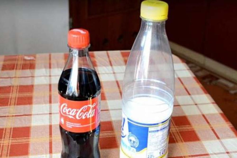 AKO NE VERUJETE, PROBAJTE SAMI: Pogledajte šta se dobije kada se pomešaju KOKA-KOLA I MLEKO! (VIDEO)