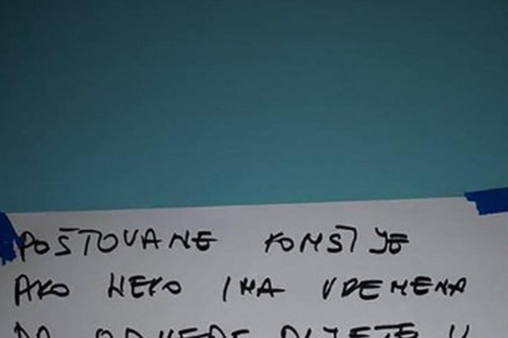 PORUKA KOMŠIJE U ZGRADI ODUŠEVILA REGION: Svojim susedima je ostavio sjajan poklon! (FOTO)