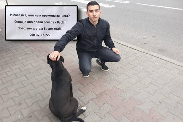 IVAN (18) IZ NEGOTINA IDE U ŠKOLU I ŠETA PSE ZA NOVAC! Razlog zbog kog TO RADI RAZORUŽAVA SVAKOG RODITELJA (FOTO)