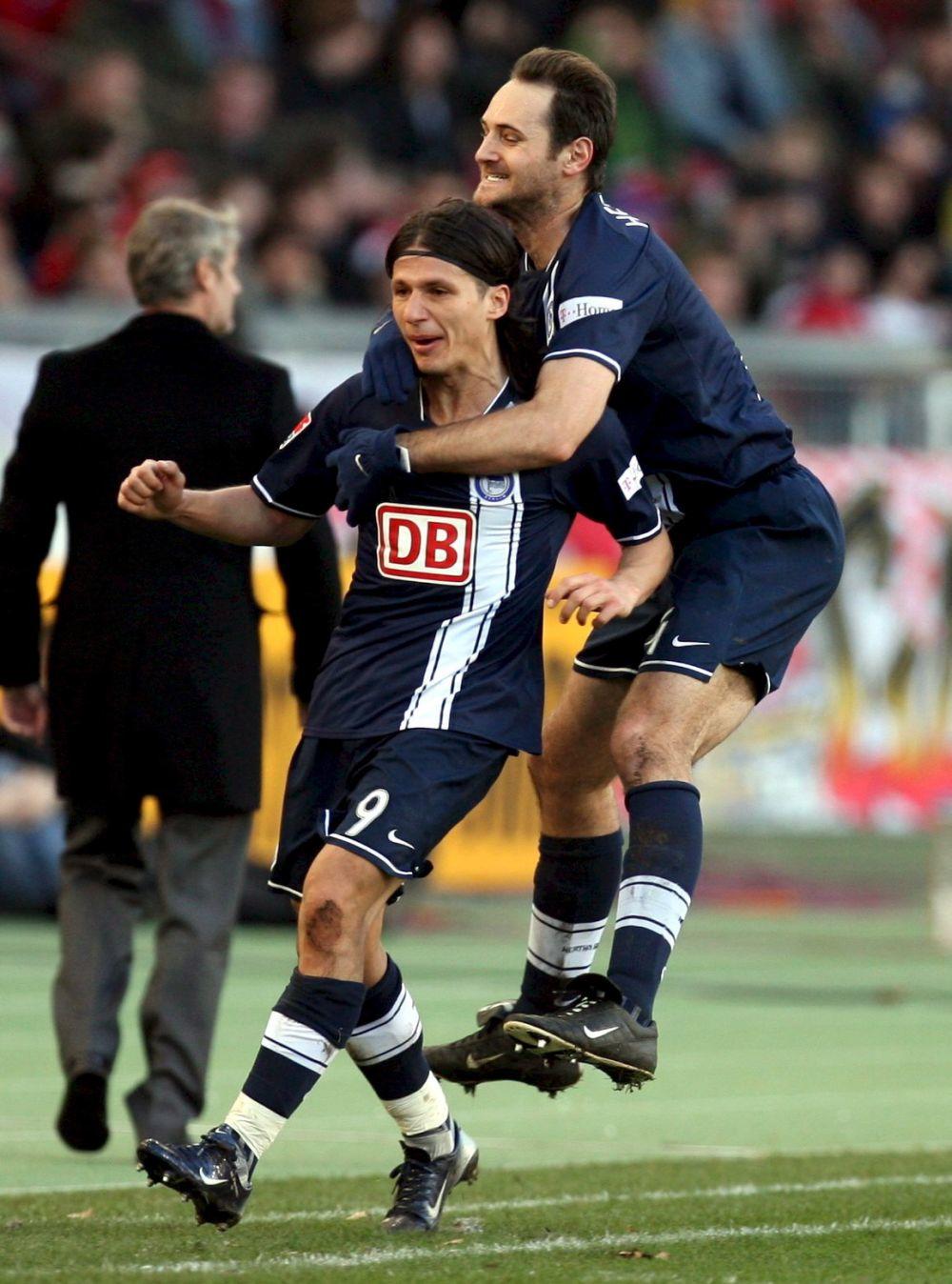 Marko Pantelić i Josip Šimunić dok su igrali u Herti