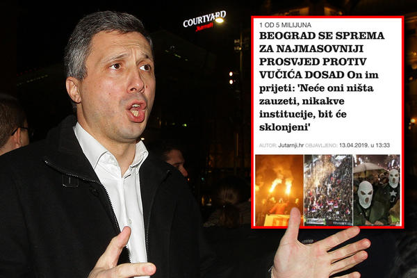 HRVATI UZ SVOG BRATA BOŠKA! Podrška protestu opozicije stigla iz Zagreba!