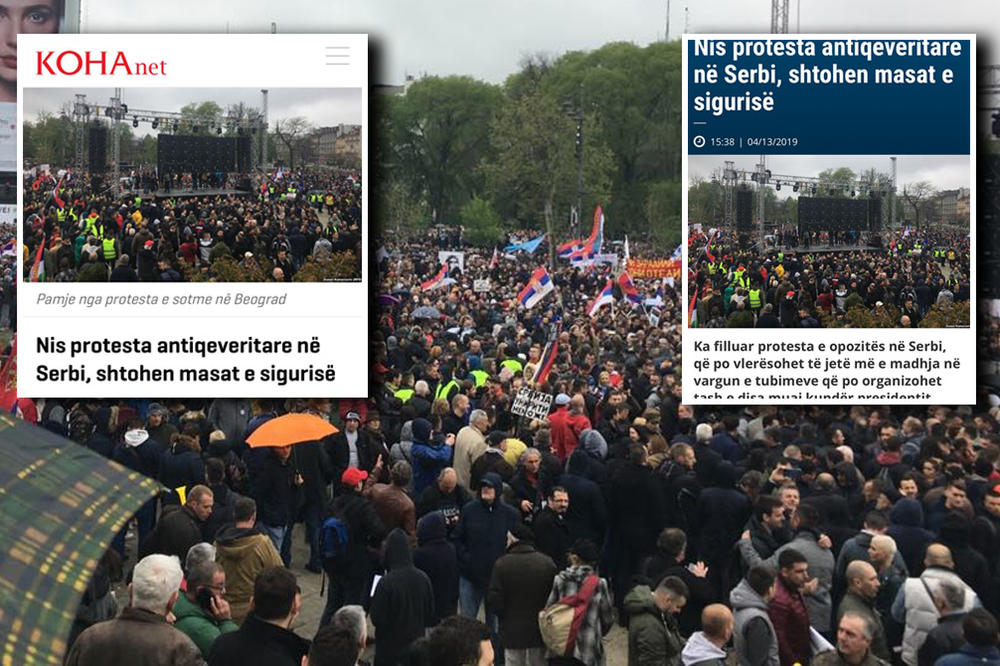 ALBANSKI MEDIJI DALI PODRŠKU SVOJIM FAVORITIMA: Prećutali da se pojavio daleko manji broj ljudi od najavljenog!