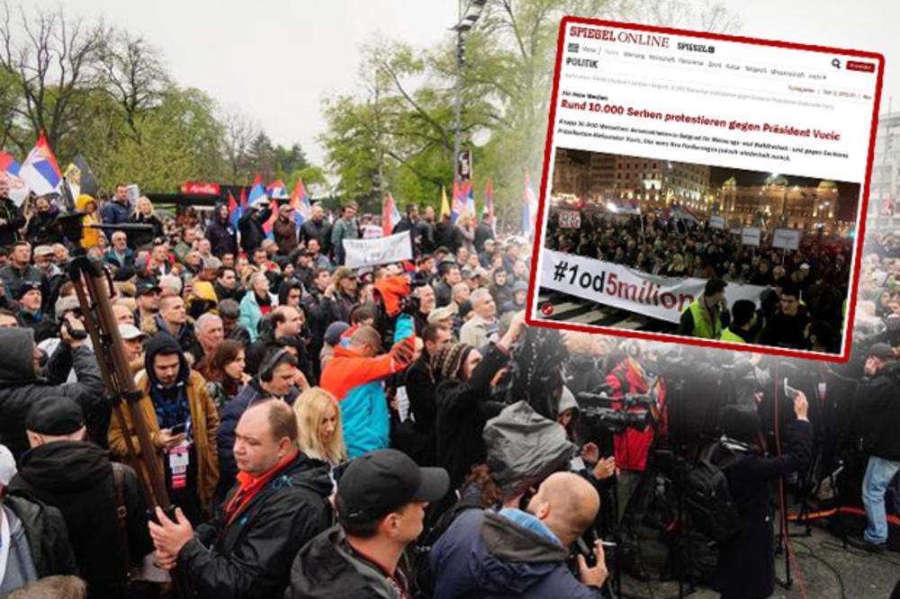 BILO JE 10.000 LJUDI, ALI IM JE PROGRAM NEJASAN! Evo kako je NEMAČKI ŠPIGL pisao o  JUČERAŠNJEM DEBAKLU OPOZICIJE!