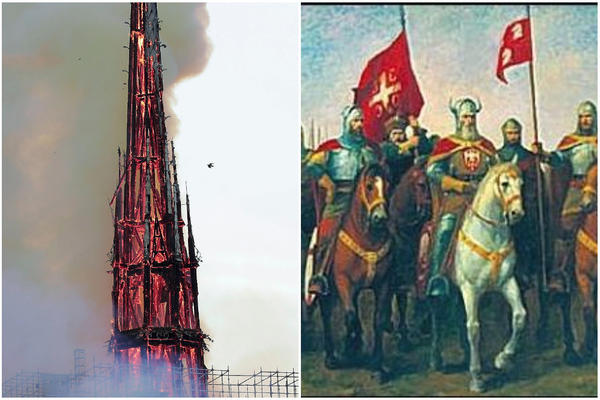 NOTR DAM KOJI JE SINOĆ IZGOREO ZVONIO JE U ČAST SRBA U PRELOMNOM TRENUTKU ISTORIJE: U slavu zaštitnika hrišćanstva!