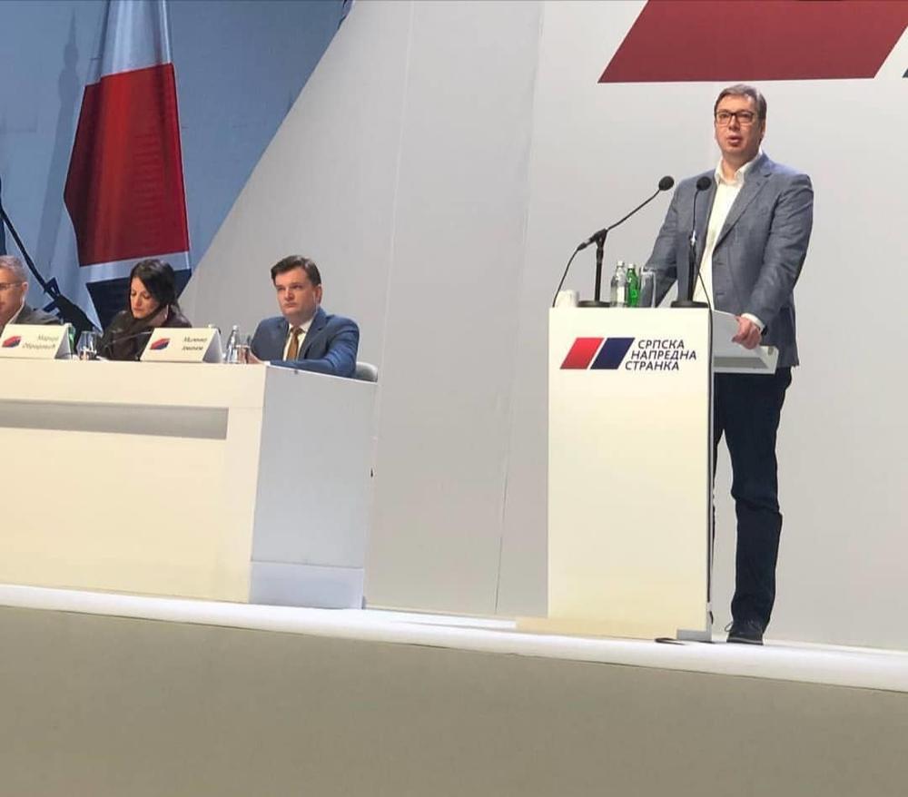 Aleksandar Vučić  na sednici Glavnog odbora SNS-a  