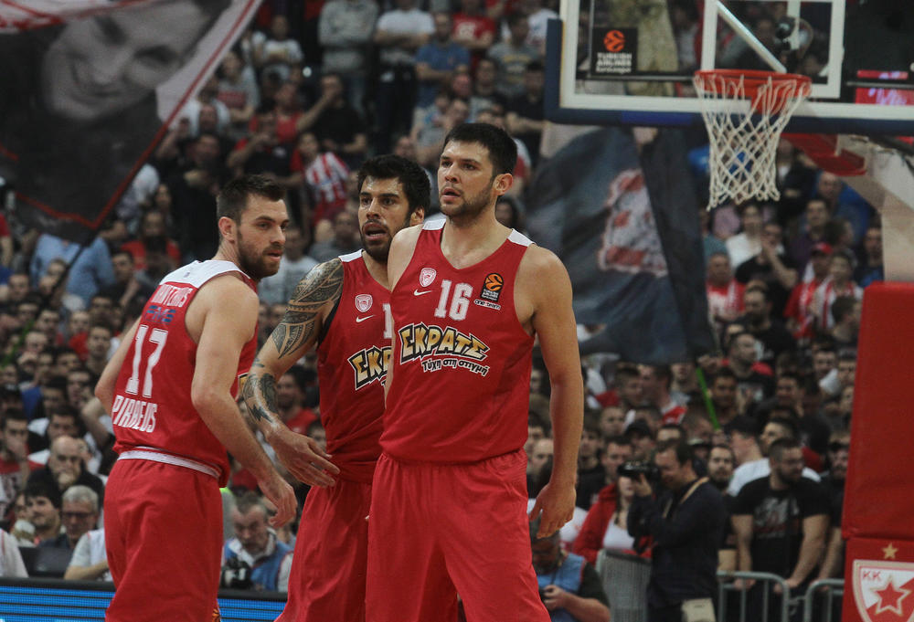 Košarkaši Olimpijakosa u Beogradu