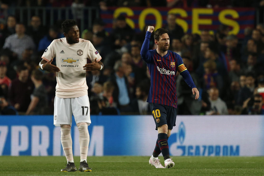 Lionel Mesi je postigao 2 gola protiv Mančester junajteda