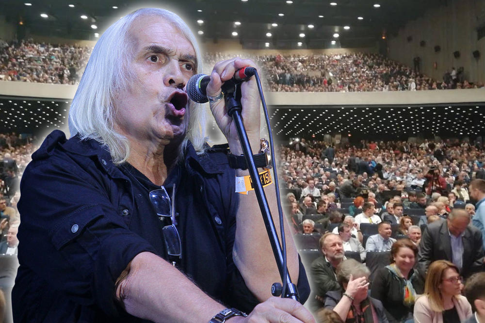 BORA ČORBA SE NA KONCERTU U CELJU OGRNUO HRVATSKIM ŠALOM PA PODIGAO TRI PRSTA: "Sada smo nerešeno"!