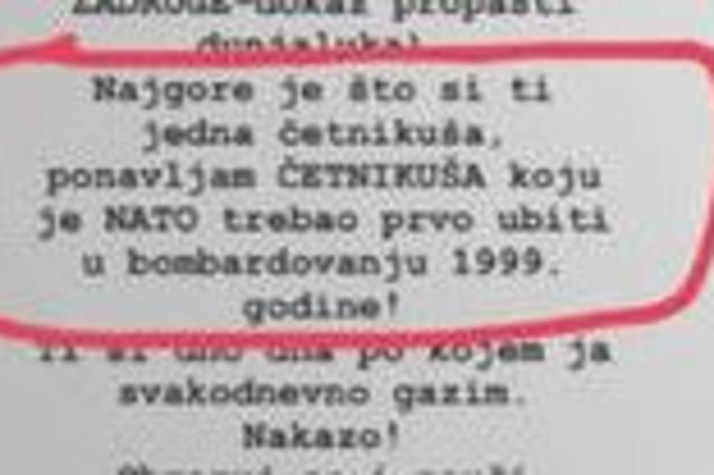 TI SI ČETNIKUŠA KOJU JE TREBALO DA UBIJU U BOMBARDOVANJU 1999: Ovako SRPSKIM ZVEZDAMA prete NOVINARI IZ SARAJEVA!