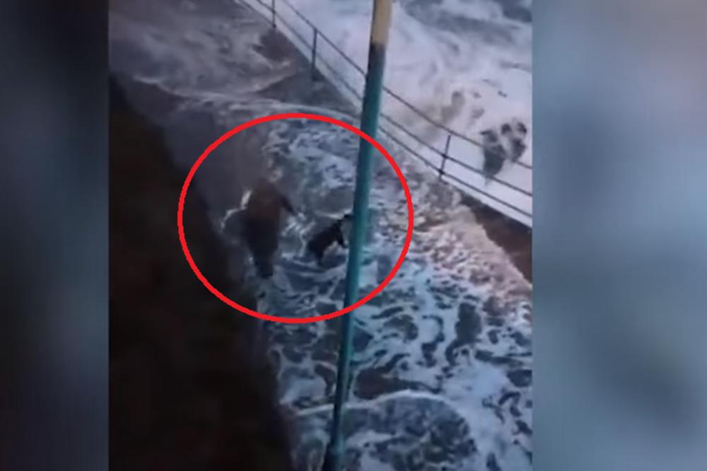 ŠETALA JE PSA PO STRAŠNOJ OLUJI: Ubrzo je na najgori mogući način shvatila da je to LOŠA IDEJA (VIDEO)