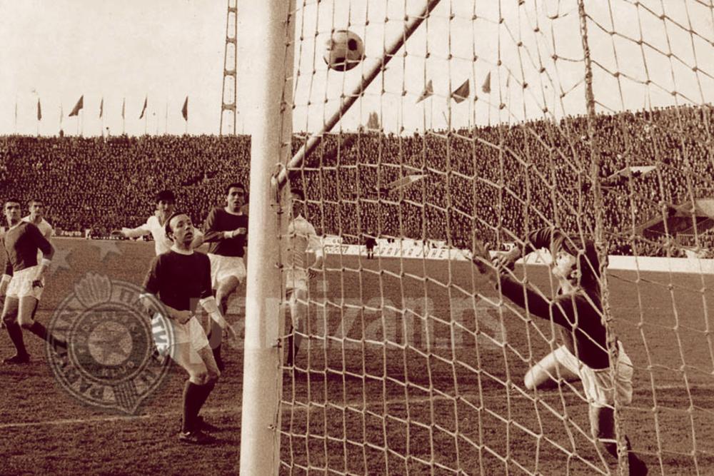 Gol Hasanagića za vođstvo Partizana od 1:0  