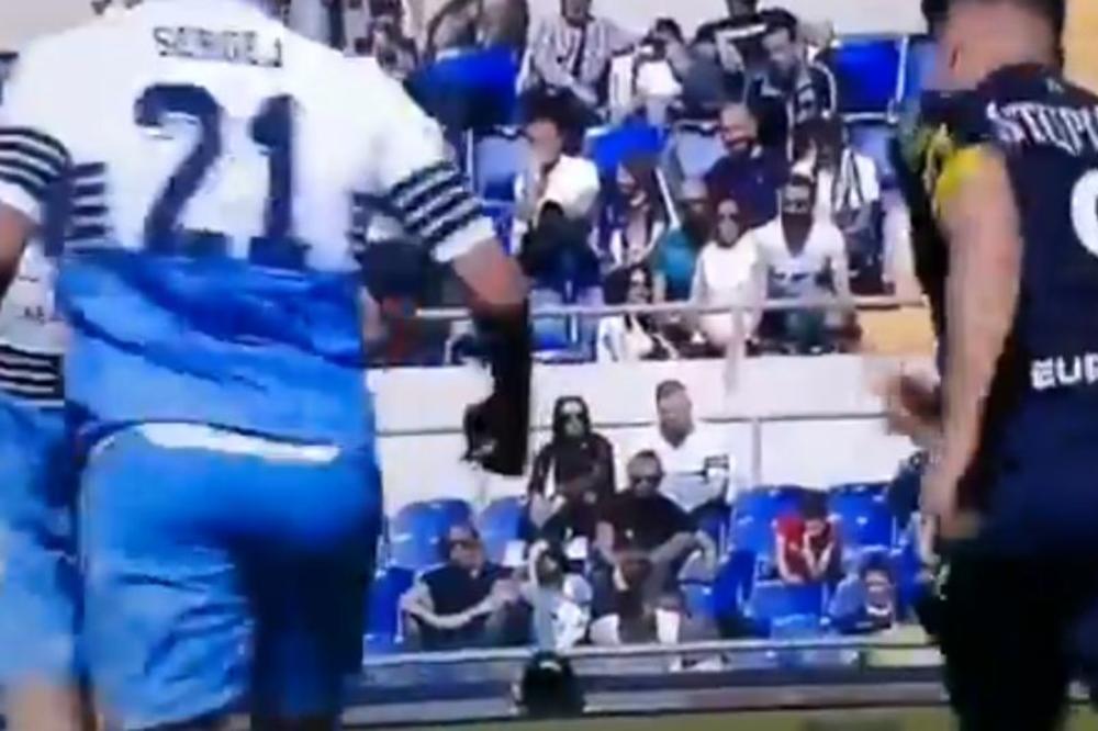 DIVLJAČKI UDARAC SRBINA IGRAČA BEZ LOPTE: Sergej pocrveneo zbog brutalnog šutiranja protivničkog fudbalera!