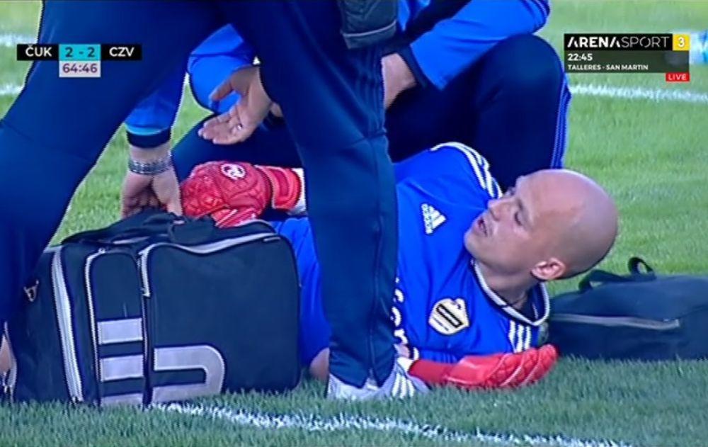 Nemanja Stevanović je ostao na travi posle duela sa Nemanjom Milunovićem