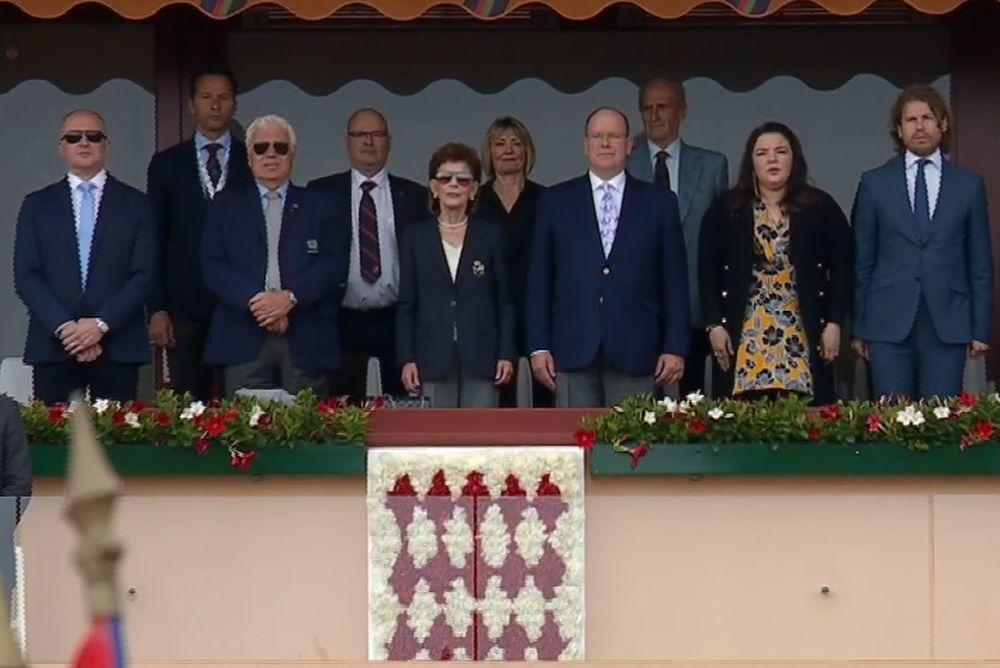 Princ Albert II na tribinama