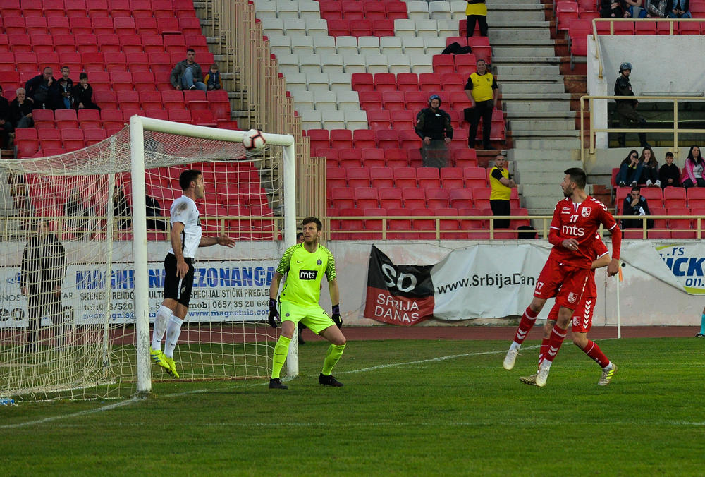 Detalj sa utakmica Radnički - Partizan