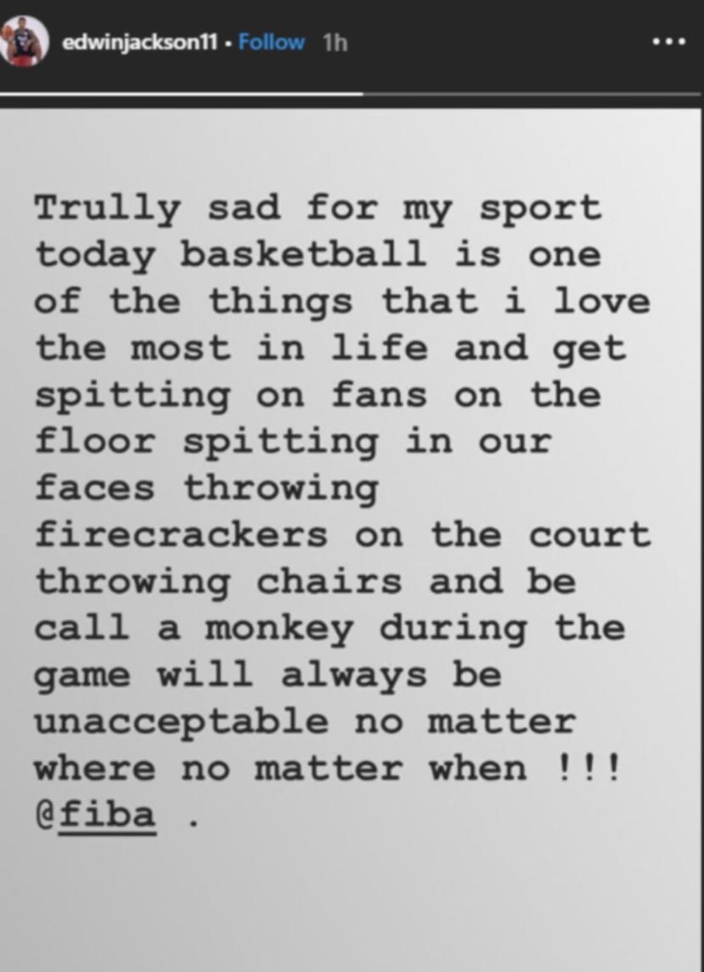 Objava Džeksona na Instagramu  