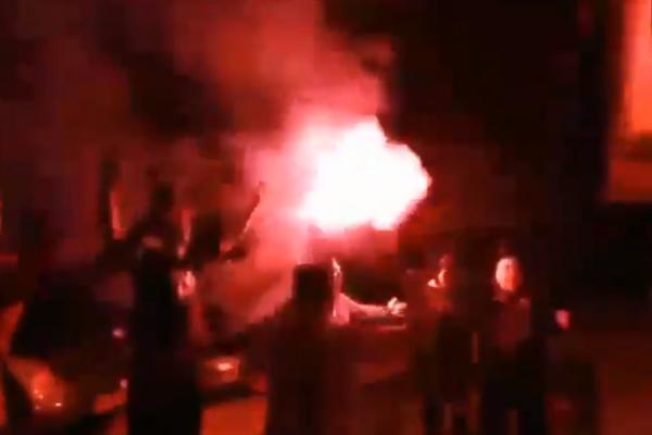 CRNA GORA JE GORELA: Delije slavile usred Podgorice!