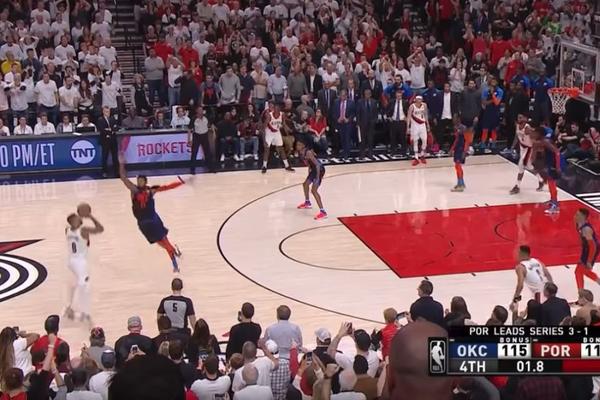 LILARD IZBACIO OKLAHOMU TROJKOM S 15 METARA: Čekao je poslednju sekundu i onda - BUP! Reptorsi konačno u polufinalu