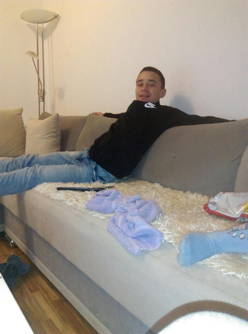 Aleksa Balović odmara nakon treninga  