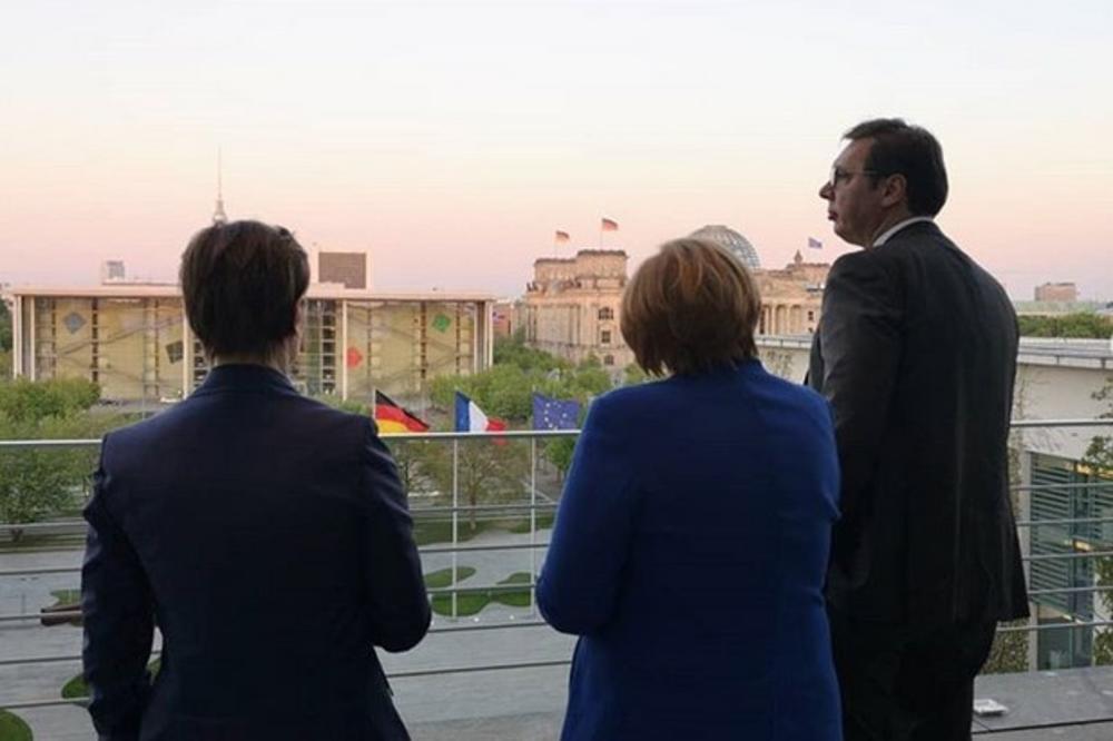 VUČIĆ SA MERKELOVOM I MAKRONOM U BERLINU: Izjave lidera po završetku radne večere!