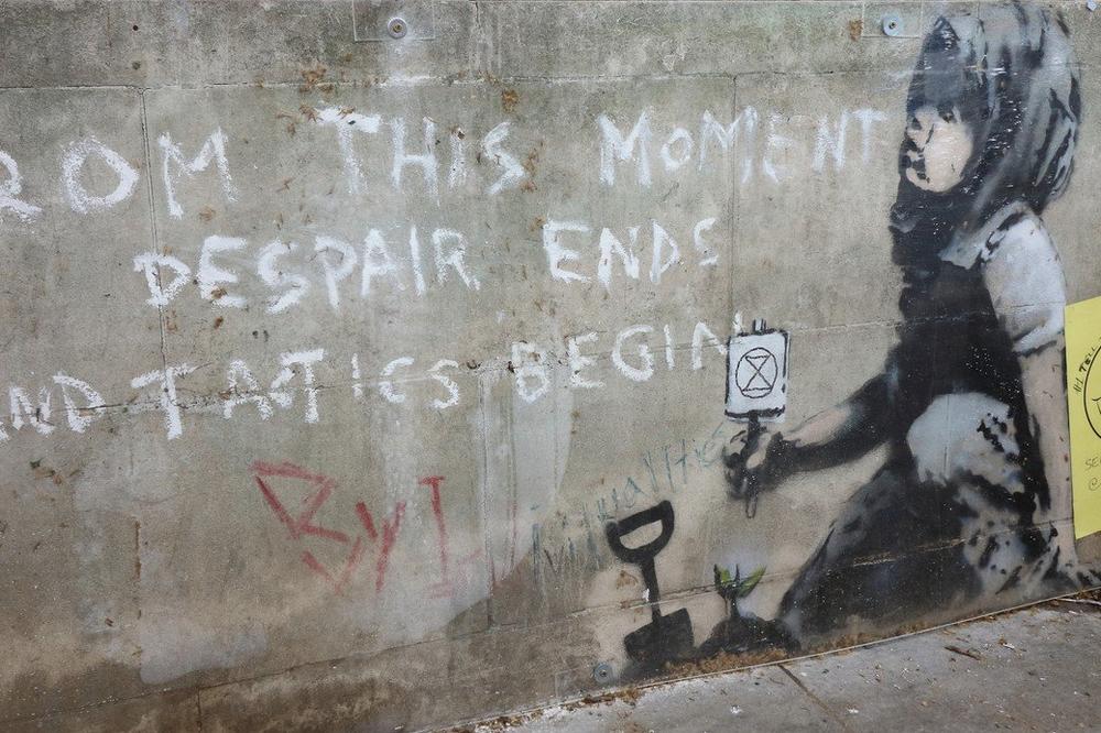 BENKSIJEV NOVI MURAL: Podrška aktivizmu protiv klimatskih promena (FOTO)