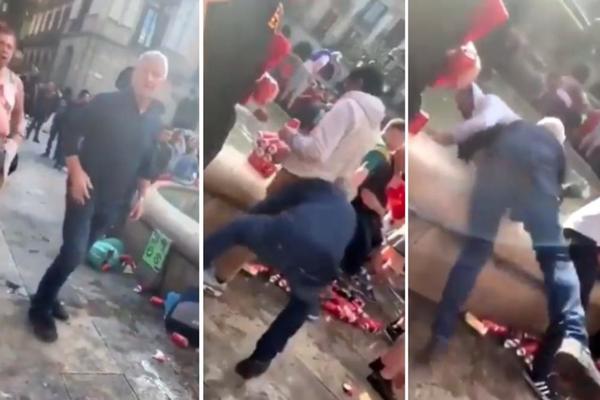 PONAŠAJU SE KAO NAJGORA STOKA! Zar te nije sramota te sede kose?! Navijači Liverpula terorišu ljude po Barseloni!