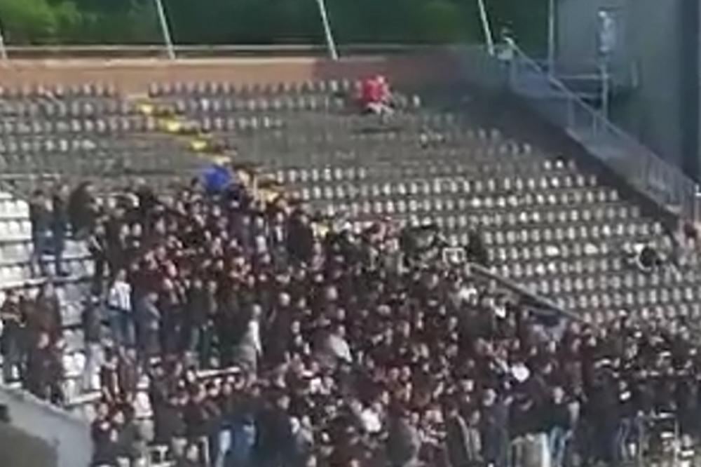 NEMA MIRA U HUMSKOJ: Iako je stadion skoro prazan, uprava Partizana i sudija ne mogu da žive od uvreda!