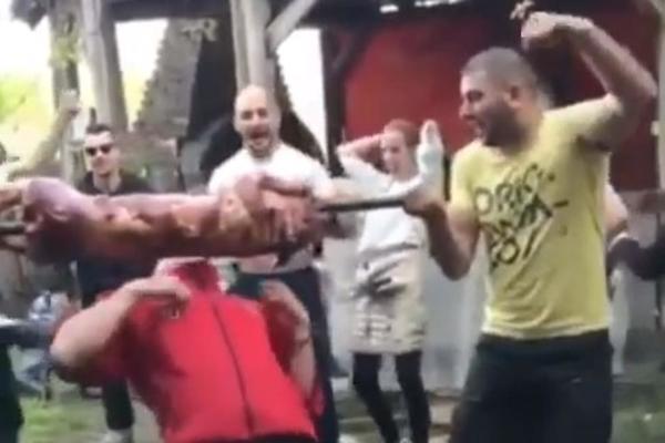 UZELI SU PRASE NA RAŽNJU I ZAIGRALI LIMBO! Ovi Srbi postali su HIT proslave PRVOG MAJA, a pogledajte i zašto