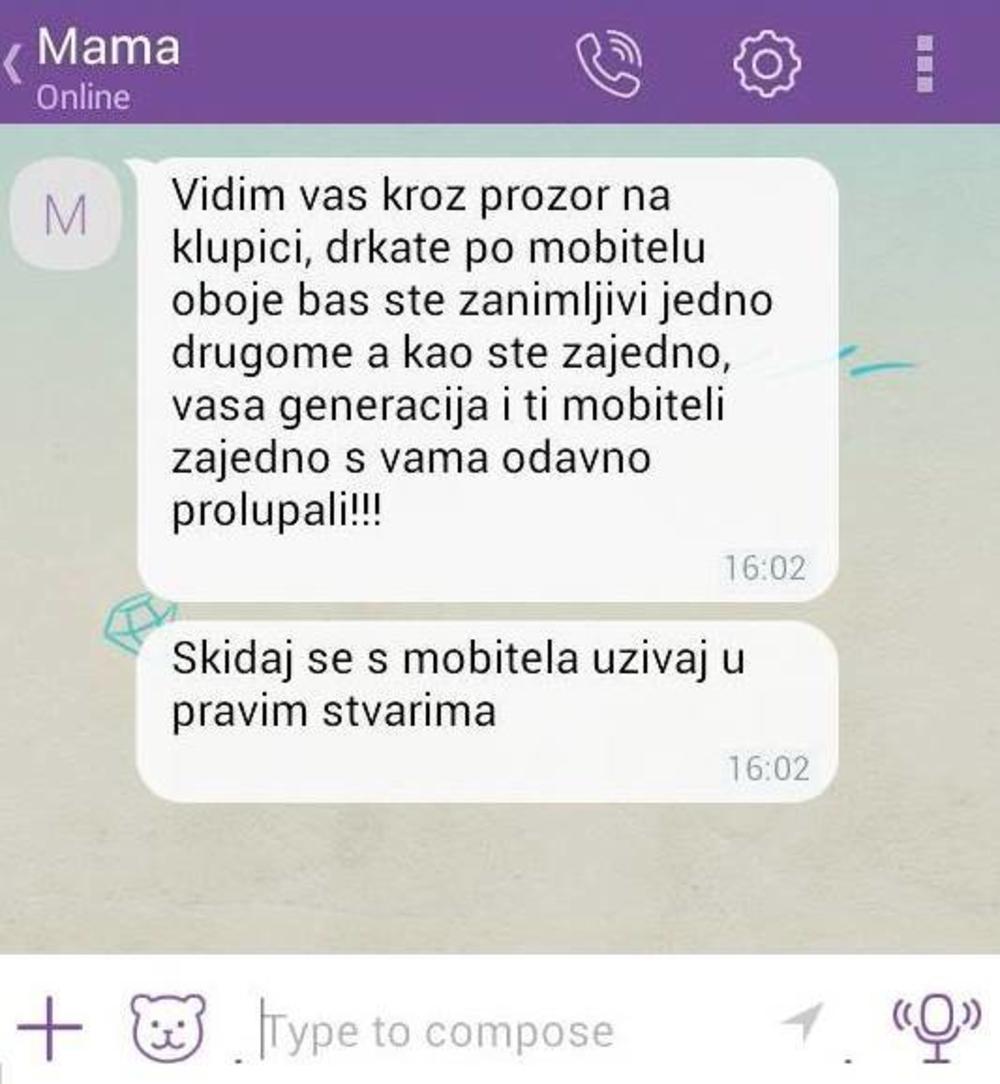 Majka je poslala ovu poruku svojoj ćerki  