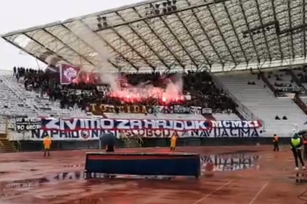 TORCIDA NASTAVLJA SA ANTISRPSKIM PIROM: Bacanje sportista u more, sramni grafiti, pa novi udar na Srbe u Splitu!