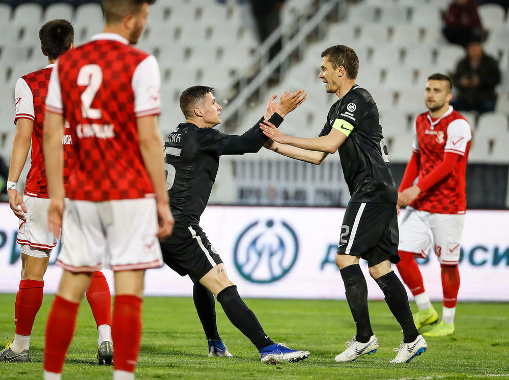 Ilić i Pantić slave gol 