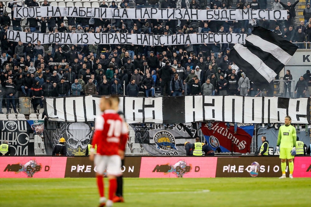 GROBARI UZALUD ZOVU NA PROTEST: Partizan bez navijača u poslednjem kolu Superlige?!