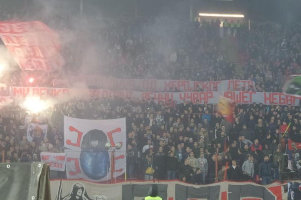 VEČNI ČUVAR NAŠEG NEBA: Delije ni na proslavi titule nisu zaboravile heroja pilota koji je dao život za Srbiju!