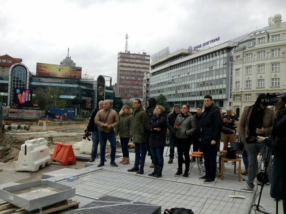 Protest na Trgu Republike  