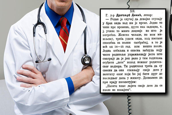 ŽENSKO ČELJADE UDATI KAD BUDE SPOSOBNA ZA POLNI SAOBRAĆAJ, OKO 15 GODINE: Savet doktora Dragoljuba Dinić je HIT