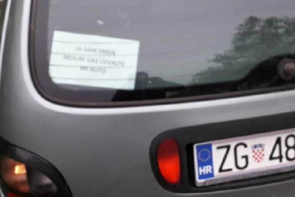 U BEOGRADU PARKIRAN AUTO SA ZAGREBAČKOM REGISTRACIJOM: Vozač je napisao PORUKU na koju ne možete biti RAVNODUŠNI!