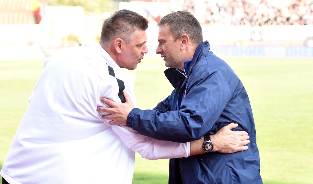 Savo Milošević i Radovan Krivokapić, trener Vojvodine