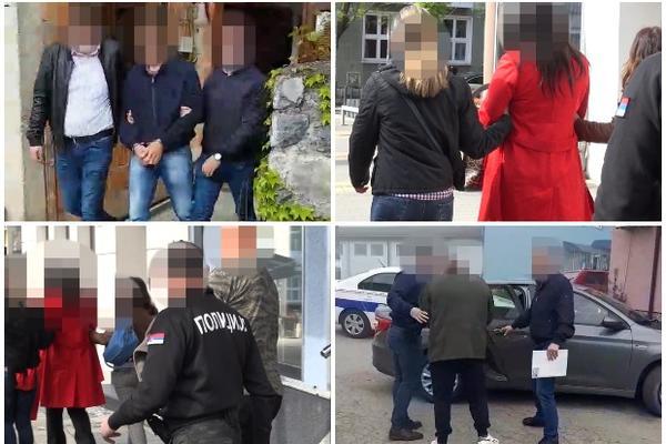 PAO OPŠTINSKI VRH U POŽEGI! Muljali s javnim nabavkama! Uhapsili i gospođu u crvenom, a u kući joj našli... (VIDEO)