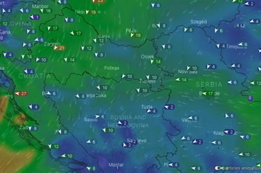 PRETI NAM NAJJAČI UDAR CIKLONA: Snažno nevreme nam stiže IZ HRVATSKE! (VIDEO)